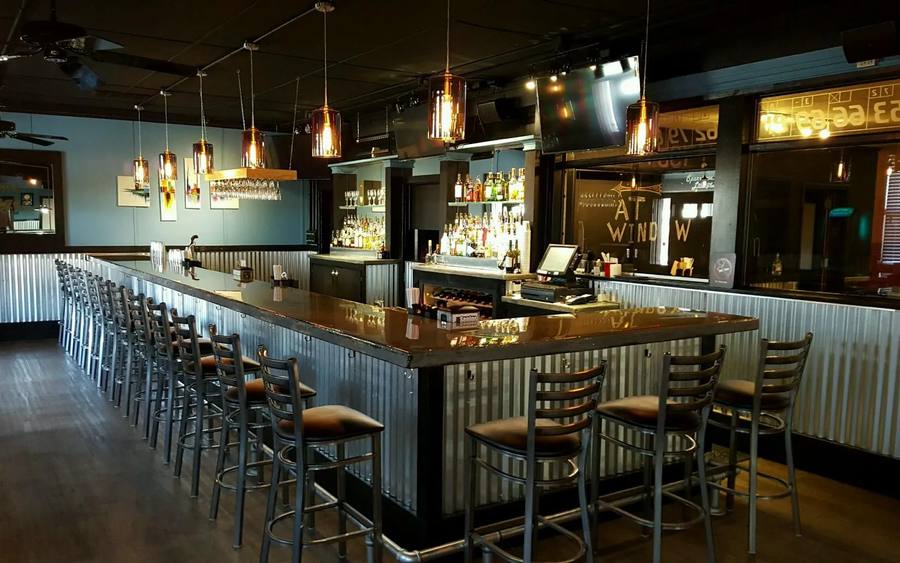 The bar at the Sparetime Lounge